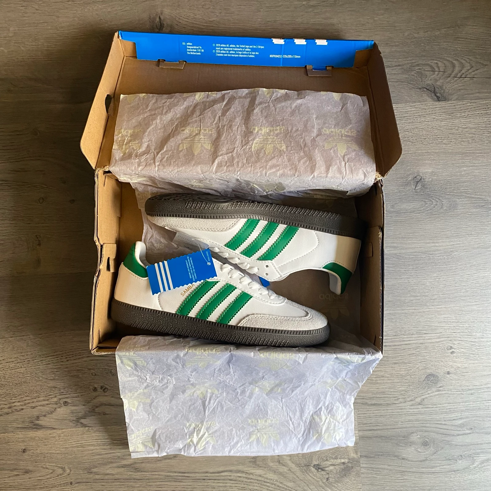 Adidas Samba OG Blancas Verdes | Size 39 | New | With Box – photo 2